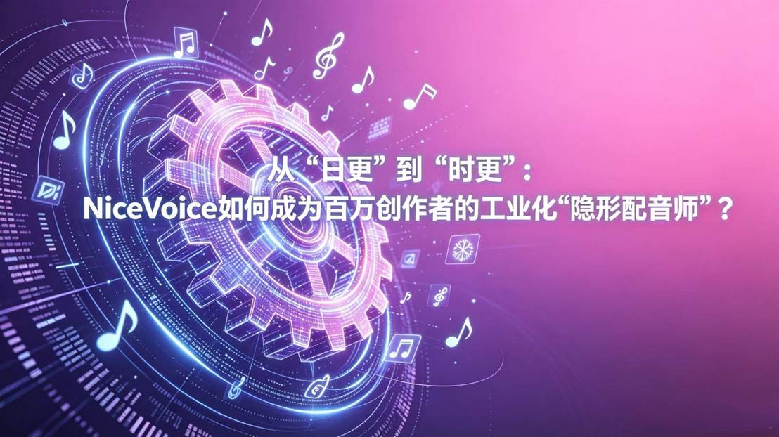 NiceVoice 如何成为百万创作者的工业化"隐形配音师"？